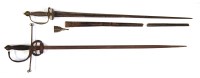 Lot 34 - Court sword and rapier