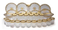 Lot 65 - Suite of continental guilded glass.