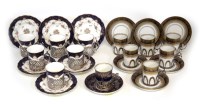 Lot 114 - Coalport silver mounted coffee service