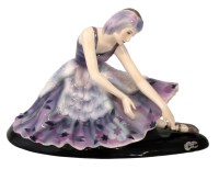 Lot 137 - 1930's Goldsheider figure signed Stefan Dakon.