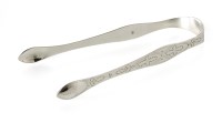 Lot 171 - A pair of Georgian silver sugar tongs by Ann and Peter Bateman