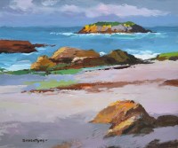 Lot 256 - Donald McIntyre, Isle of Tangles No. 9 (Iona), acrylic.