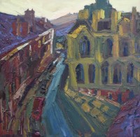 Lot 260 - Jan Newhouse, Back Wall I, oil.