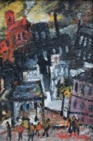 Lot 261 - William Turner, Mossley near Stockport, oil.