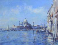Lot 263 - Gordon Radford, Santa Maria della Salute, Venice, oil.