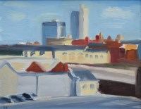 Lot 266 - Liam Spencer, CIS Tower, Manchester, oil.