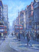 Lot 267 - Reg Gardner, Mosley Street, oil.