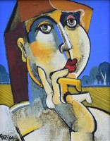 Lot 306 - Geoffrey Key, Park Head, oil.