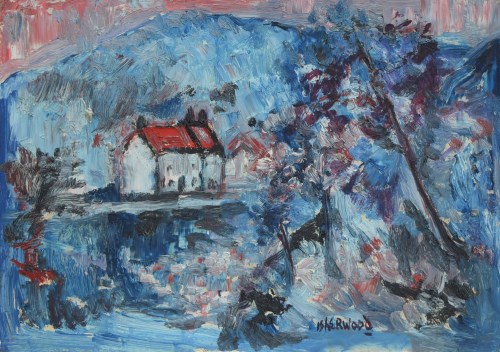 Lot 308 - J.L. Isherwood, Fairy Glen, Dwygyfylchi, oil.