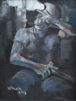 Lot 326 - Harry Malkin, Hot Work, oil.