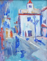 Lot 332 - J.L. Isherwood, Alley, Malta, oil.
