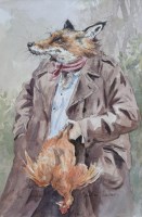 Lot 392 - Jonathan Walker, The Innocent One, watercolour and ink.