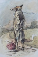 Lot 393 - Jonathan Walker, The Outcast, watercolour and ink.
