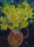 Lot 396 - Caroline Bailey, Floral still life, watercolour.