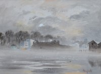Lot 421 - R.V. Pitchforth, River scene, watercolour.