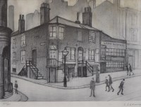 Lot 430 - After L.S. Lowry, Great Ancoats Street, signed print.