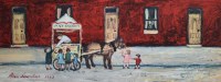 Lot 445 - After Alan Lowndes, The Ice Cream Cart, signed print.