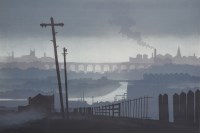 Lot 451 - After Trevor Grimshaw, Stockport Viaduct, signed lithograph.
