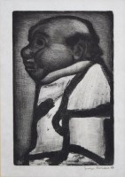 Lot 452 - Georges Rouault, Bon Electeur, signed etching.