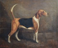 Lot 460 - Herbert St. John Jones, The Cheshire Hunt, Commodore, First Prize Foxhound, oil.