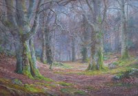 Lot 469 - William L. Turner, In the Peaceful Woods, oil.