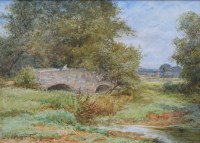 Lot 501 - H.J. Sylvester Stannard, A Quiet Corner, Oundle, Northampton, watercolour.