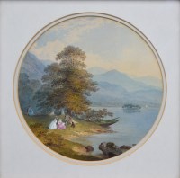 Lot 512 - C.F. Buckley, Lake Windermere, Westmorland, watercolour.