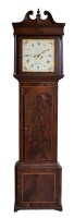 Lot 528 - I. Latham square-dial longcase clock.