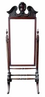 Lot 539 - Edwardian mahogany cheval mirror
