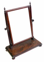 Lot 552 - William IV mahogany dressing table mirror