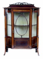 Lot 557 - Edwardian mahogany display cabinet