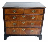 Lot 570 - 18th century oak chest of drawers