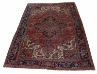 Lot 589 - North West Persian Heriz rug.