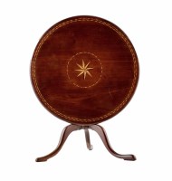 Lot 4 - George III mahogany miniature tripod table