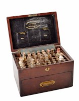 Lot 28 - Thompson & Capper Homeopathic Chemists (of) Liverpool & Birkenhead mahogany chemists box