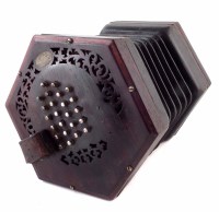 Lot 77 - Lachenal 48 key concertina serial no. 45587