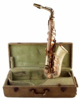 Lot 81 - Grafton saxophone in case also a Bandmaster