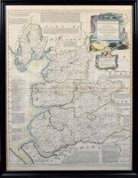 Lot 96 - Bowen map of Lancashire.