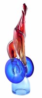 Lot 119 - Murano glass sculpture signed Avicehob . P