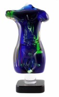 Lot 120 - Murano glass male torso signed F. Ragazzi