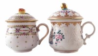 Lot 155 - Two Samson chocolate cups and covers
