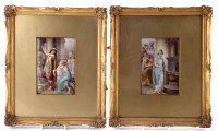 Lot 157 - Dresden oval portrait plaque