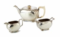Lot 261 - Mappin & Webb 3-Piece late art-deco tea service