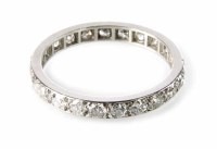 Lot 287 - A diamond full eternity platinum ring