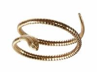 Lot 288 - Edwardian 9ct gold snake bangle