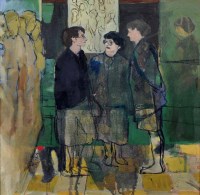 Lot 353 - Sarah McConkey, The Dispute, oil.