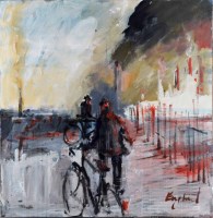 Lot 366 - F.J. England, Furnace Rails, Shelton Bar, oil.