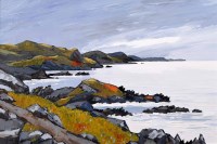 Lot 389 - David Barnes, Pembroke Coastal Path, oil.