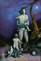 Lot 404 - Bohuslav Barlow, Mother and Child, oil.