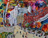 Lot 428 - Michael Gutteridge, Great Northern Square, Manchester, acrylic.